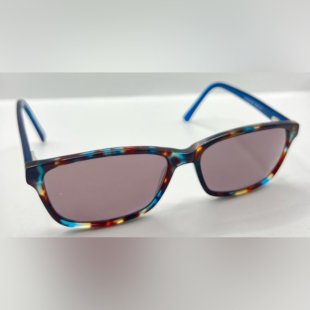 Fregossi Brown Blue Oval Sunglasses Frames Only